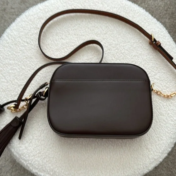 Tory Burch McGraw woven plaid camera bag - Picture 3 of 12